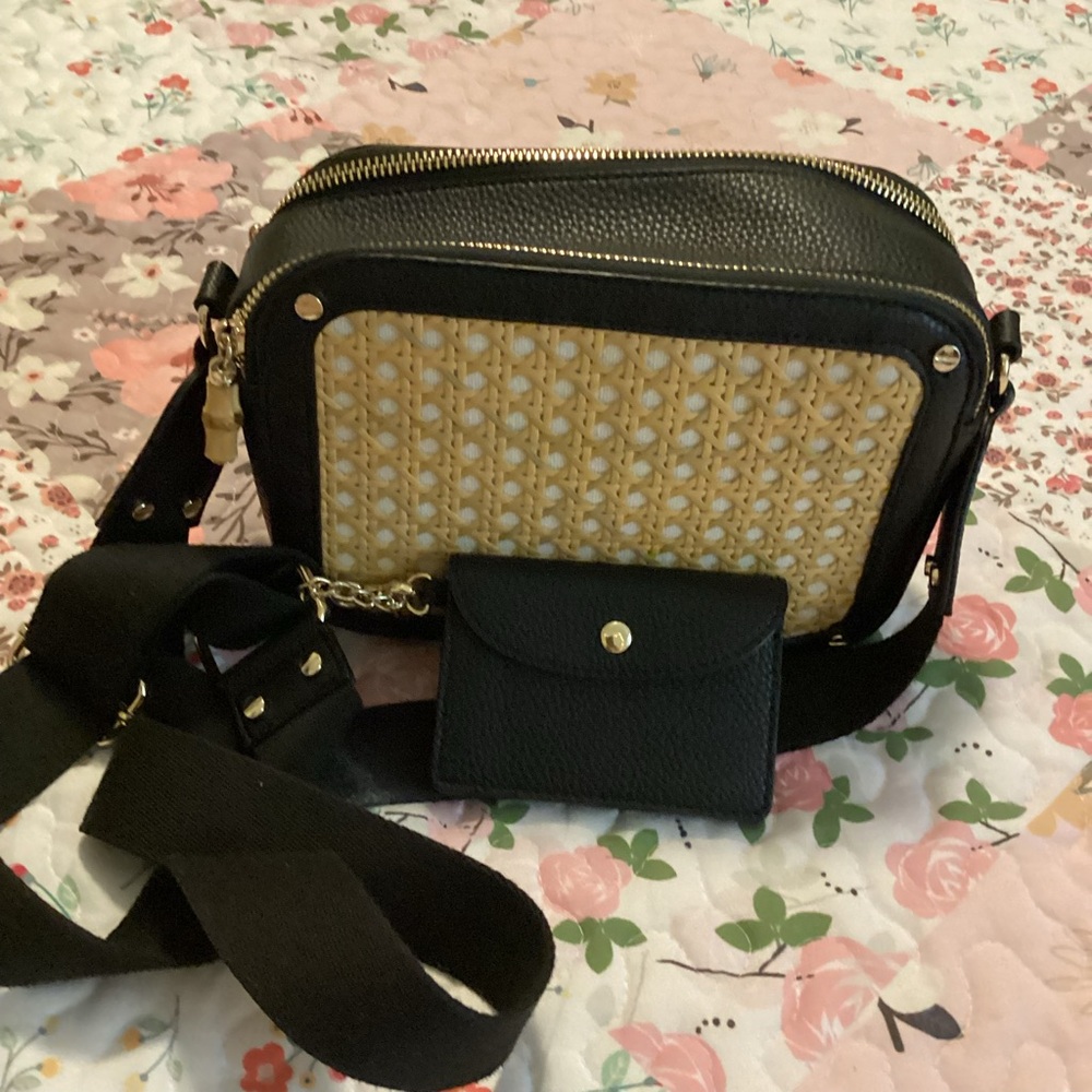 Black and Gold Women's Crossbody Bag